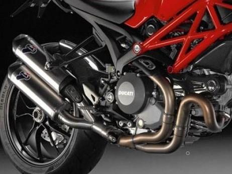 012IO - TERMIGNONI Ducati Monster 1100 Evo Dual Slip-on Exhaust (EU homologated)