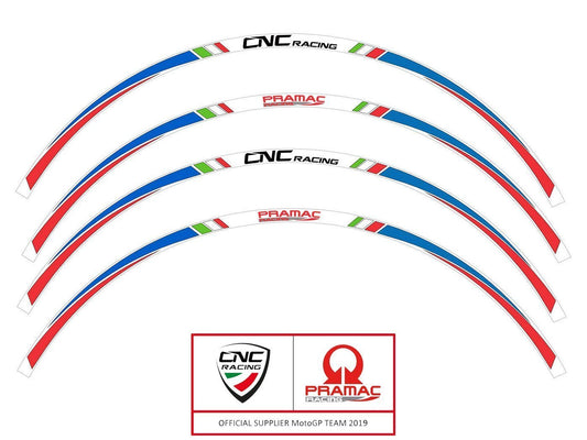 CNC RACING Wheel Stripes kit (17'', Pramac Racing Limited Edition)