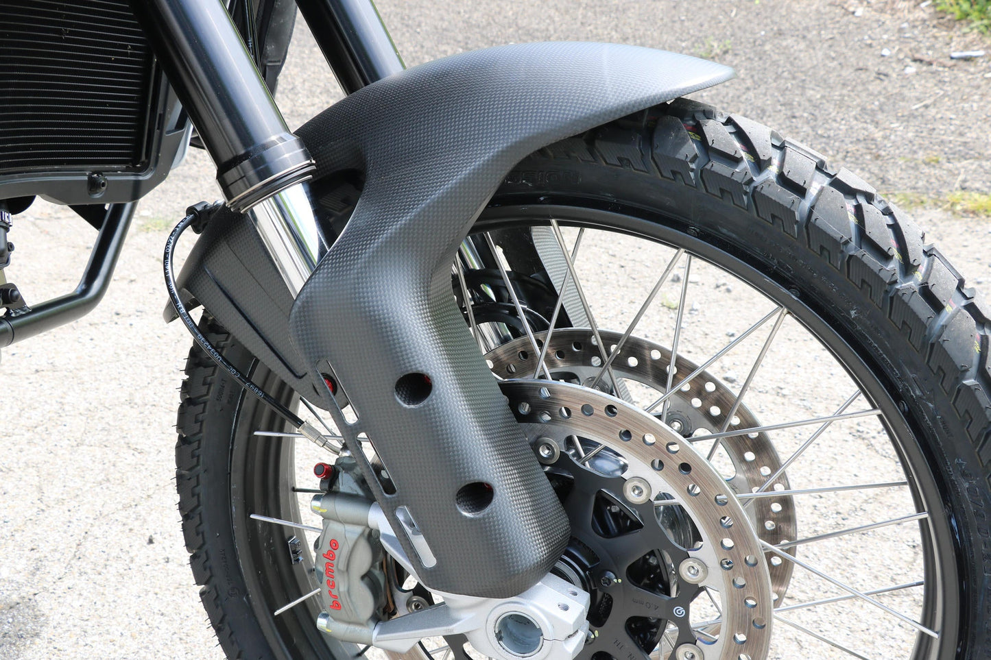 ZA240 - CNC RACING Ducati DesertX (2022+) Carbon Front Fender