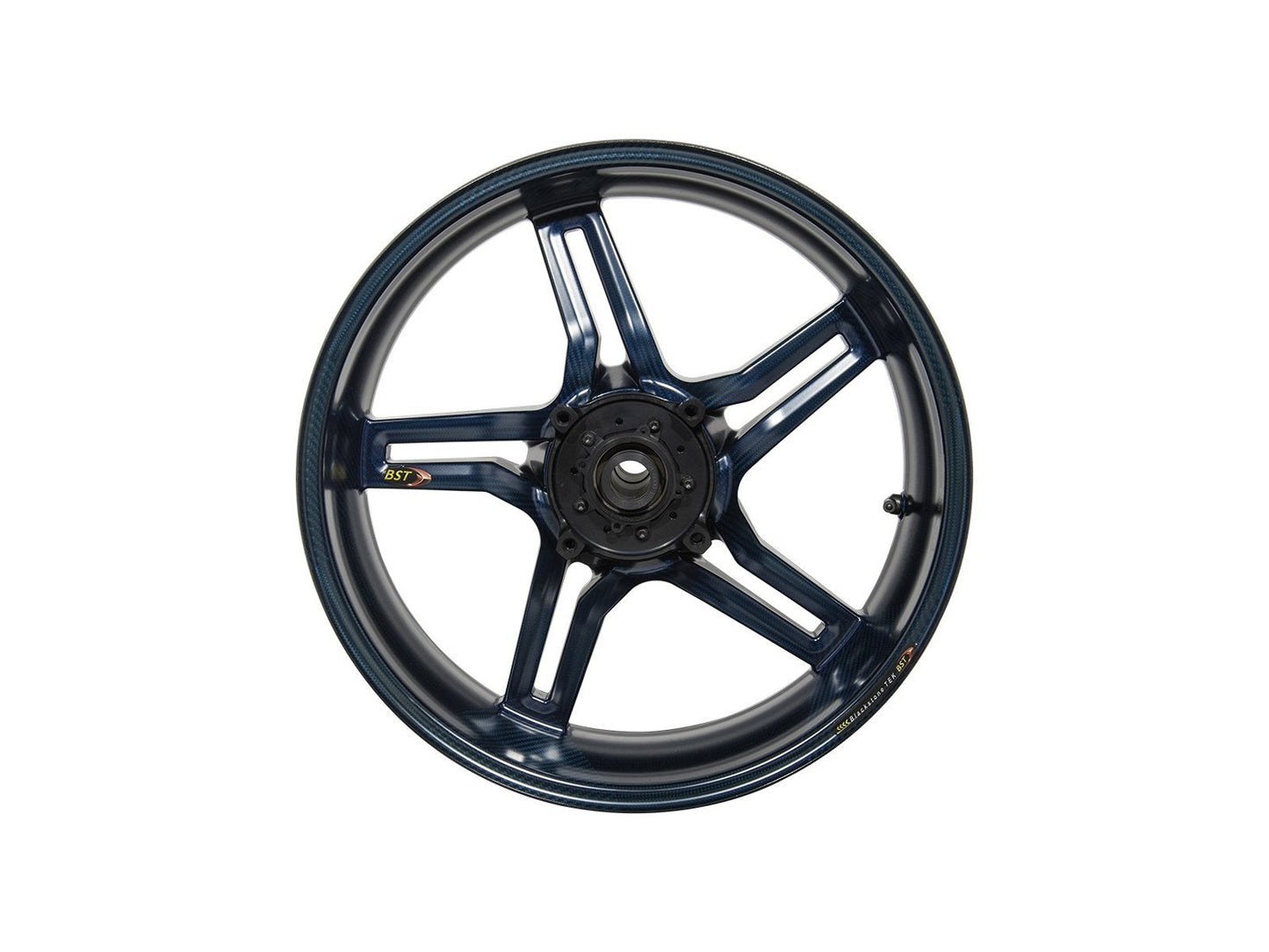 BST Ducati Monster S4 Carbon Wheel "Rapid TEK" (offset rear, 5 slanted spokes, black hubs)