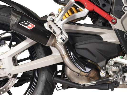 QD EXHAUST Ducati Multistrada V4 Titanium Slip-on Exhaust "Gunshot" (EU homologated; dark)