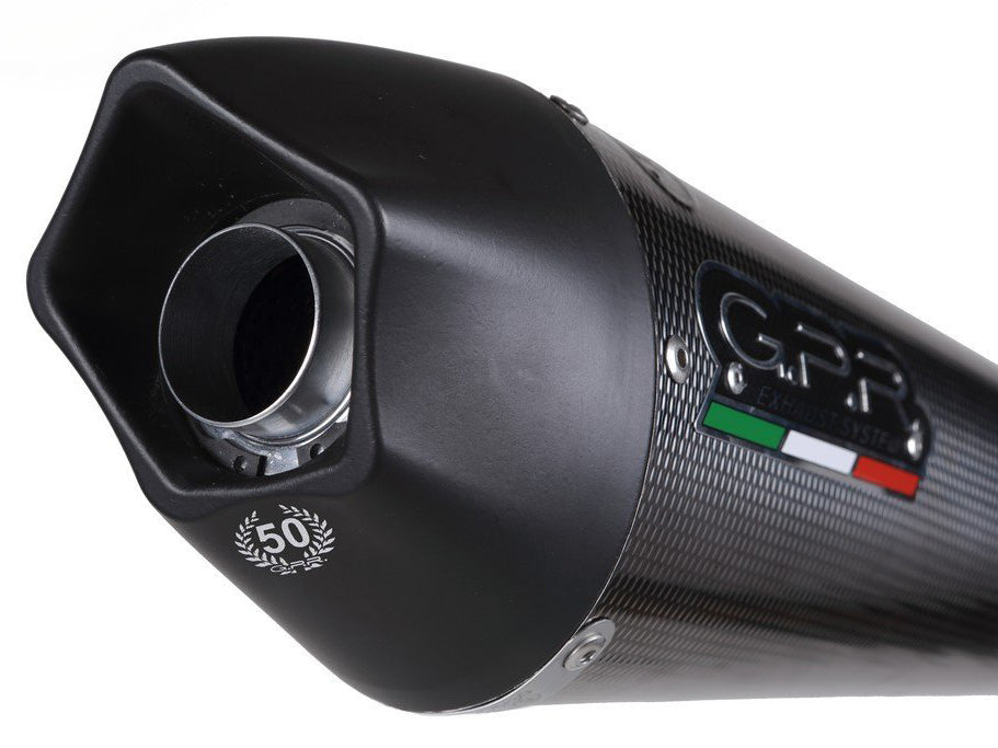 GPR Aprilia Tuono V2 Dual Slip-on Exhaust "GPE Anniversary Poppy" (EU homologated)