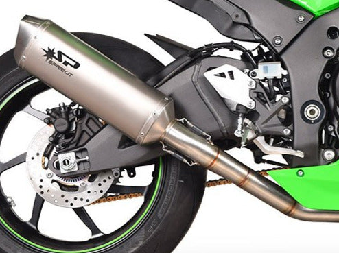 SPARK Kawasaki ZX-10R (2021+) Full Titanium Semi-Full Exhaust System "Force" (racing)