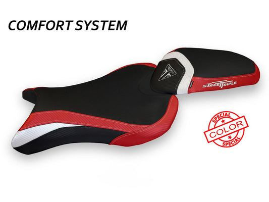 TAPPEZZERIA ITALIA Triumph Street Triple (17/22) Comfort Seat Cover "Molina Special Color"