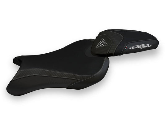 TAPPEZZERIA ITALIA Triumph Street Triple (17/22) Seat Cover "Sarzana Total Black"