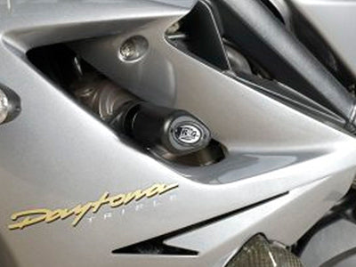 CP0302 - R&G RACING Triumph Daytona 675 / 675R (06/12) Frame Crash Protection Sliders "Aero" (racing)