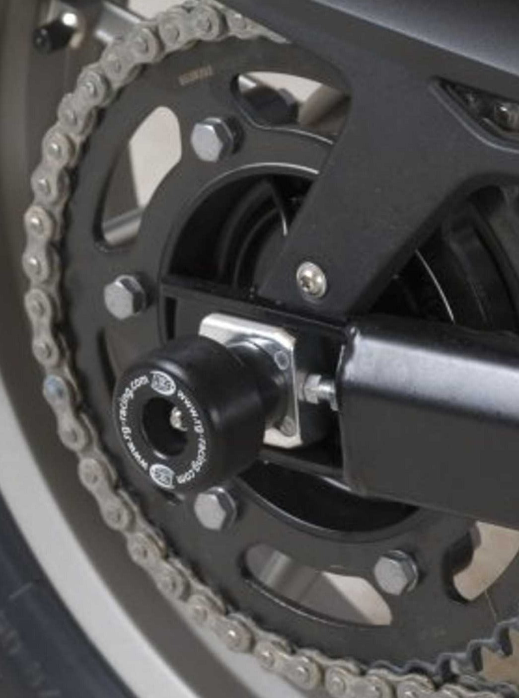 SP0044 - R&G RACING Husqvarna TR650 Strada / Terra (12/13) Rear Wheel Sliders (swingarm)