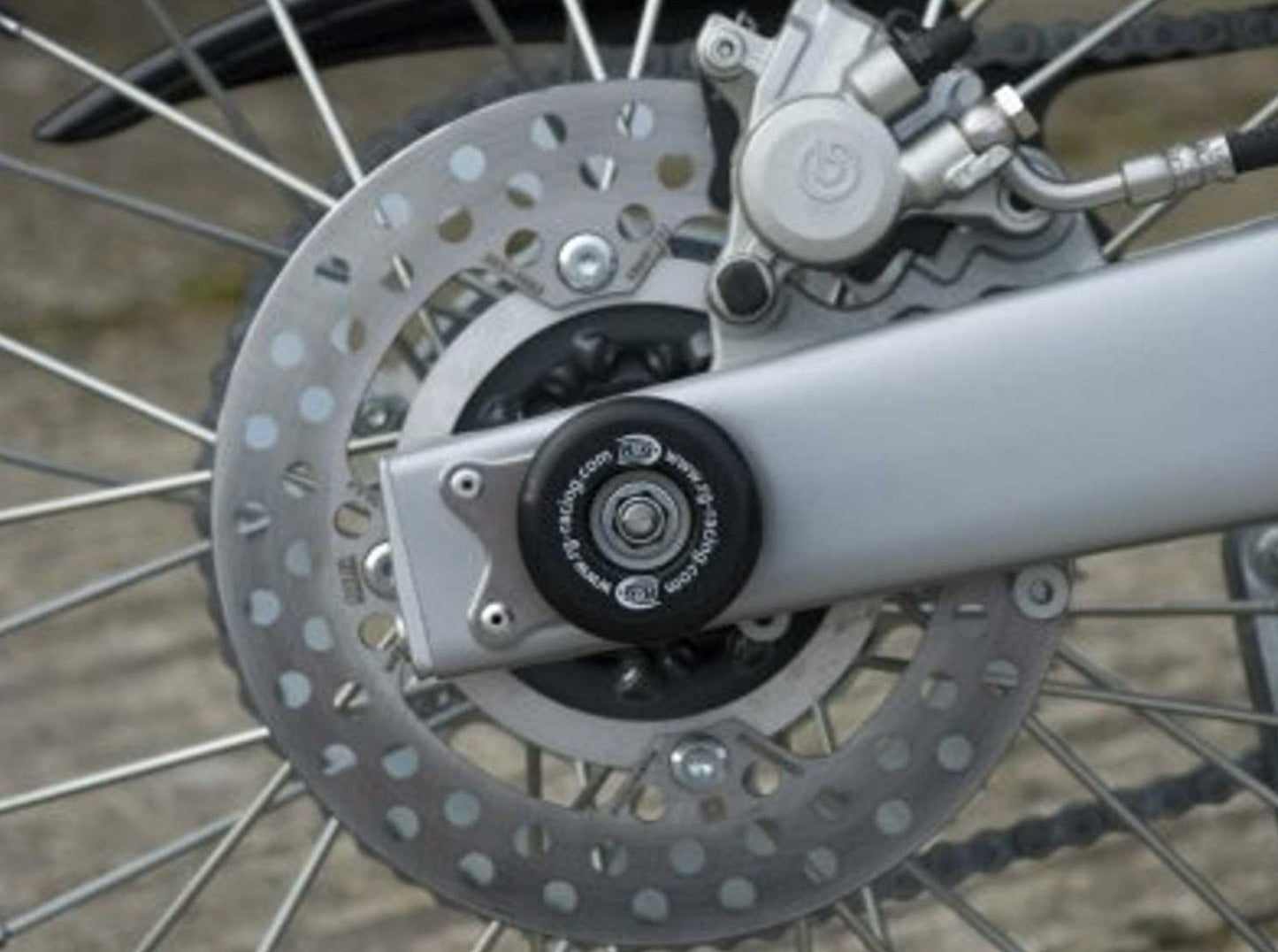 SP0042 - R&G RACING Husqvarna TE125 / SMR 630 Rear Wheel Sliders (swingarm)