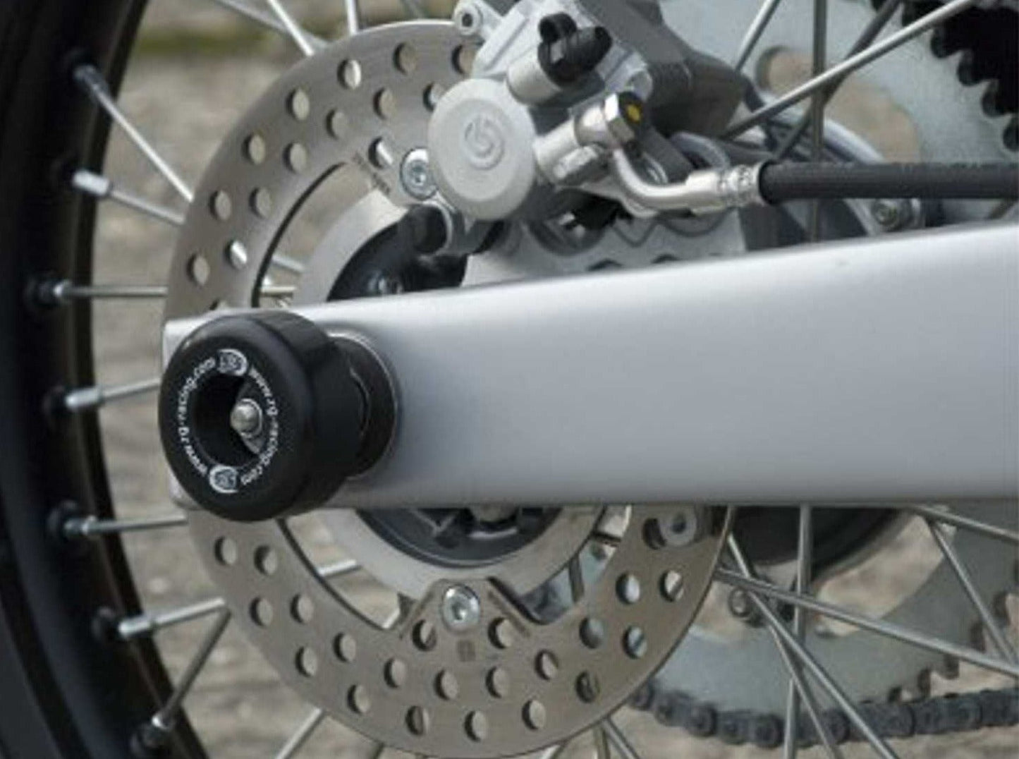 SP0042 - R&G RACING Husqvarna TE125 / SMR 630 Rear Wheel Sliders (swingarm)