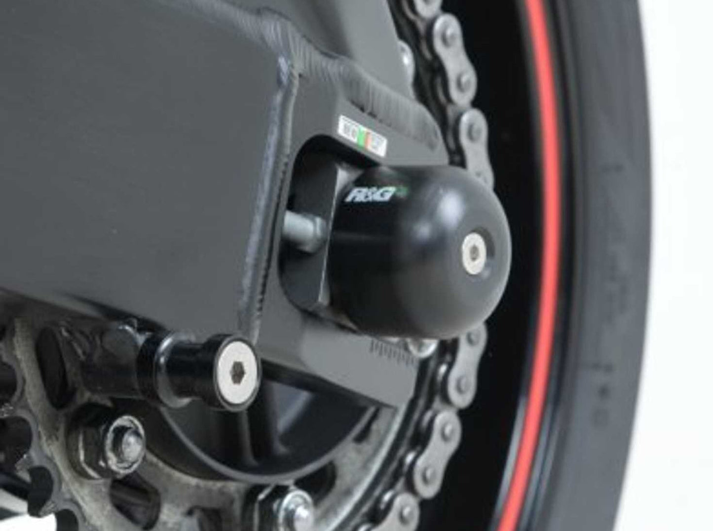 SP0053 - R&G RACING ZERO DS / S / SR / Rieju RS3 125 Rear Wheel Sliders (swingarm)