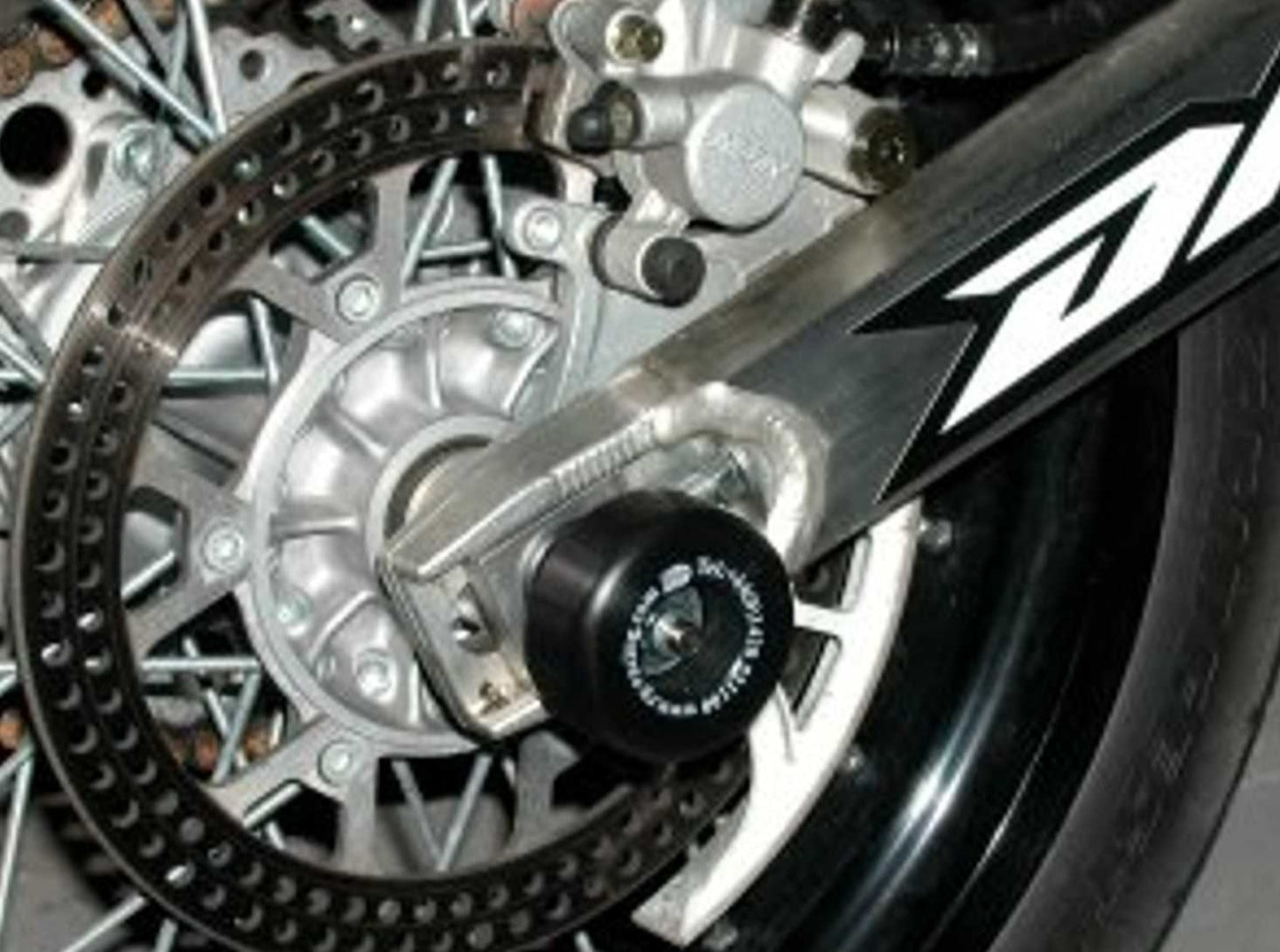 SP0011 - R&G RACING Suzuki DR-Z400 / SuperMoto Rear Wheel Sliders (swingarm)