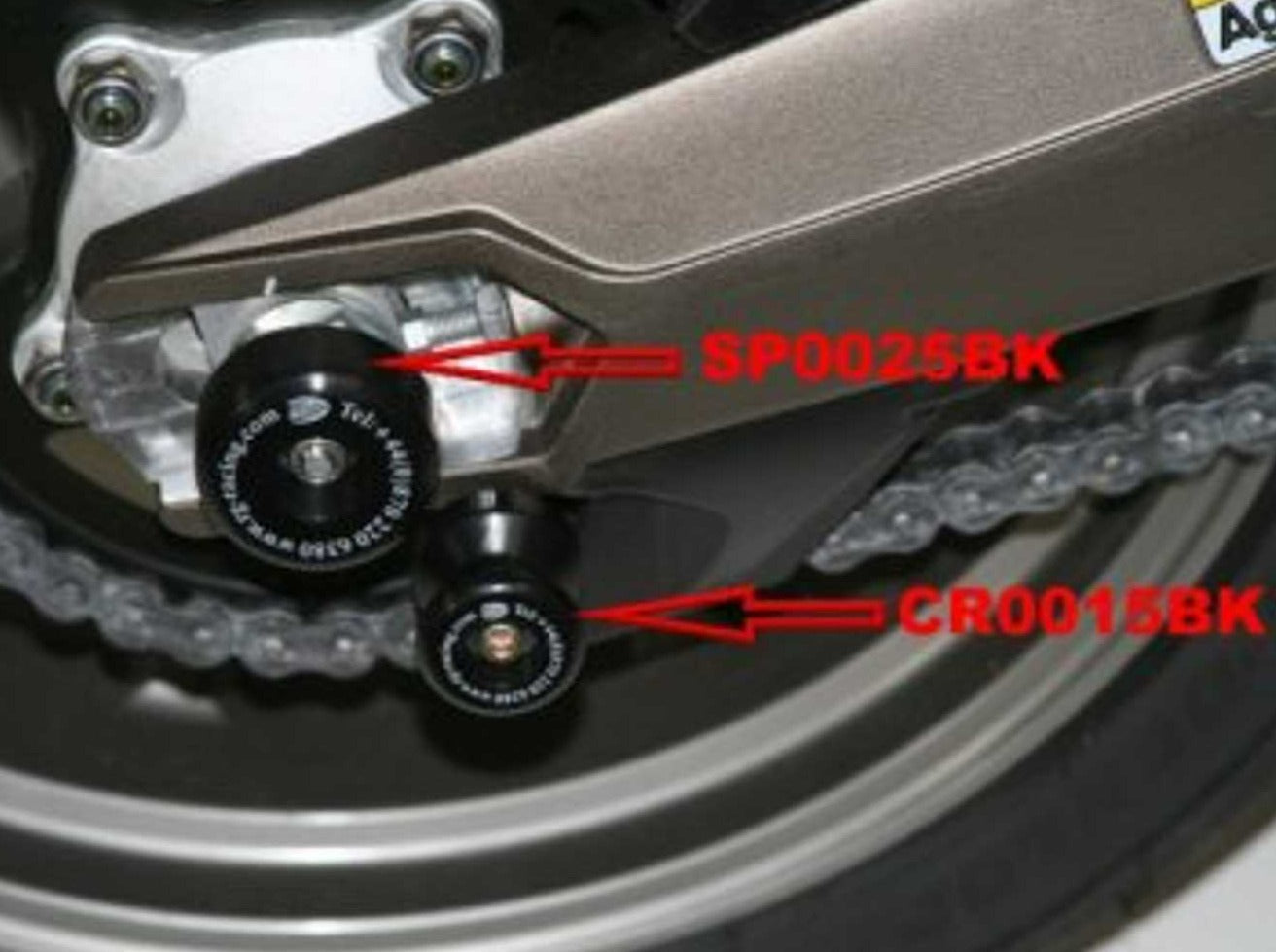 SP0025 - R&G RACING Aprilia Mana (08/13) Rear Wheel Sliders (swingarm)