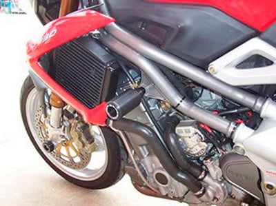 CP0152 - R&G RACING Benelli TNT 1130 Cafe Racer Frame Crash Protection Sliders "Classic"