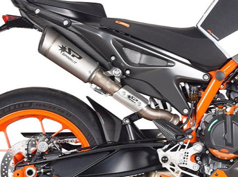SPARK KTM 790/890 Duke/R Titanium Semi-Full Double Exhaust System "Grid-o" (EU homologated; 175 mm)