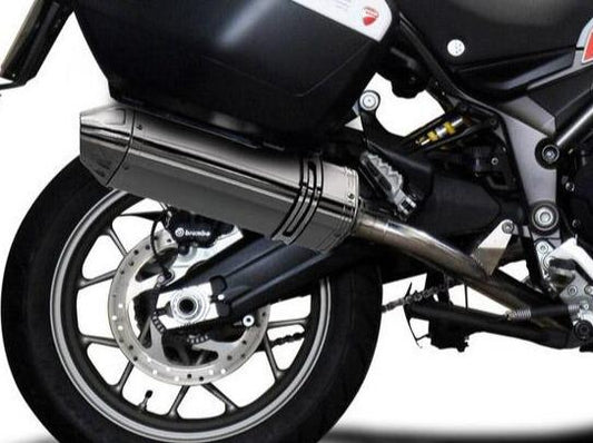 DELKEVIC Ducati Multistrada 950 De-Cat Slip-on Exhaust 13" Tri-Oval