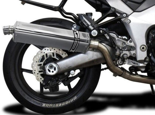 DELKEVIC Kawasaki Ninja 1000 / Z1000 Full Exhaust System with Stubby 17" Tri-Oval Silencers