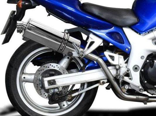 DELKEVIC Suzuki SV650 (99/02) Full Exhaust System with High Mount Stubby 14" Silencers
