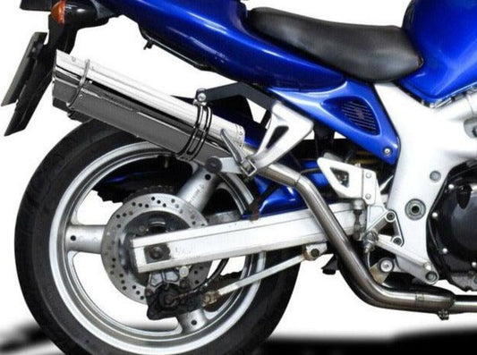 DELKEVIC Suzuki SV650 (99/02) Full Exhaust System with High Mount SL10 14" Silencers