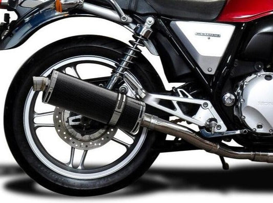 DELKEVIC Honda CB1100 Full Exhaust System with Stubby 14" Carbon Silencer