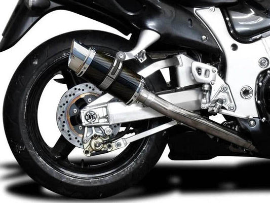 DELKEVIC Suzuki GSXR1300 Hayabusa (99/07) Full 4-1 Exhaust System with Mini 8" Carbon Silencer