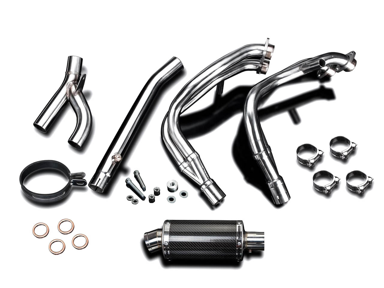 DELKEVIC Suzuki GSXR1300 Hayabusa (99/07) Full 4-1 Exhaust System with DS70 9" Carbon Silencer