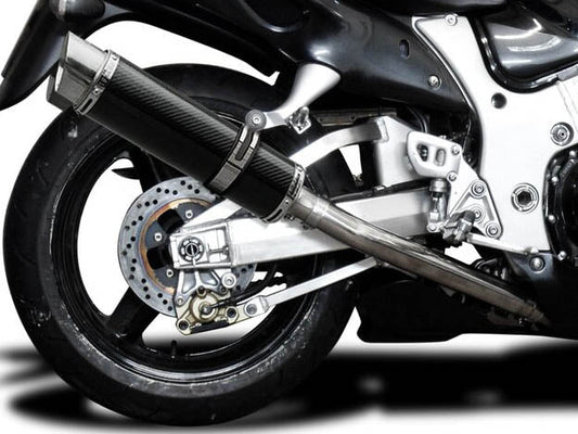 DELKEVIC Suzuki GSXR1300 Hayabusa (99/07) Full 4-1 Exhaust System with DL10 14" Carbon Silencer