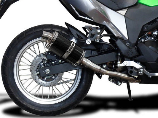 DELKEVIC Kawasaki KLE 300 Versys-X Full Exhaust System with DS70 9" Carbon Silencer