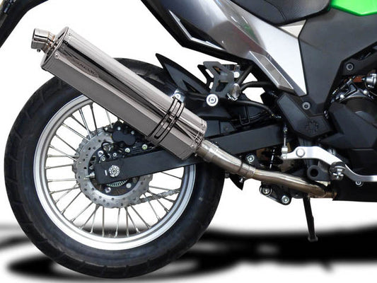 DELKEVIC Kawasaki KLE 300 Versys-X Full Exhaust System with Stubby 18" Silencer