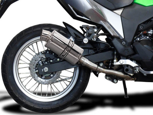 DELKEVIC Kawasaki KLE 300 Versys-X Full Exhaust System with SS70 9" Silencer