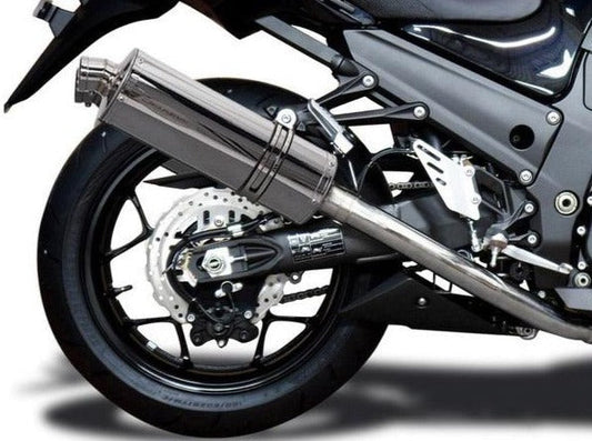 DELKEVIC Kawasaki Ninja ZX-14R Full Exhaust System with Stubby 14" Silencers