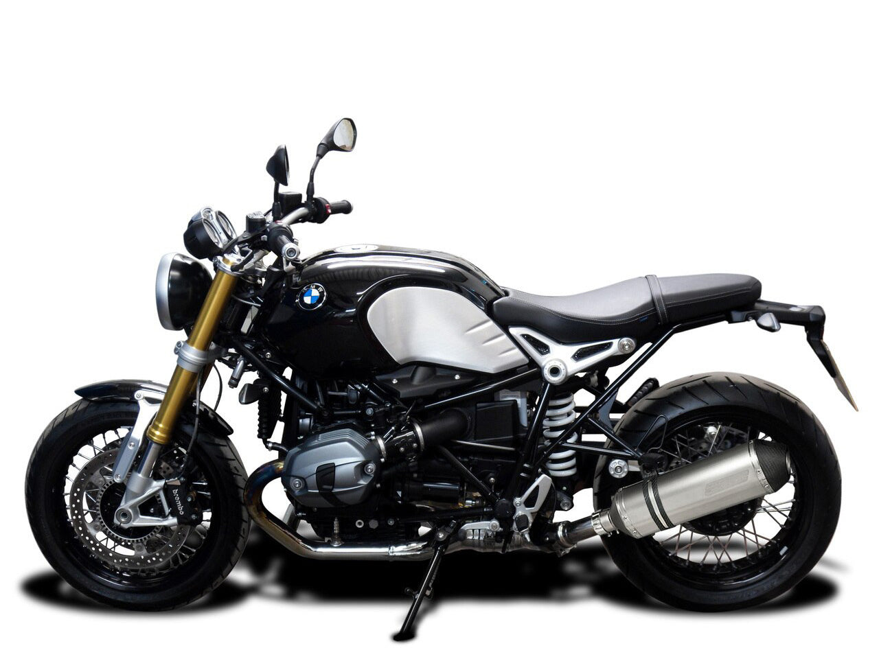 DELKEVIC BMW R nineT Slip-on Exhaust 13.5" X-Oval Titanium