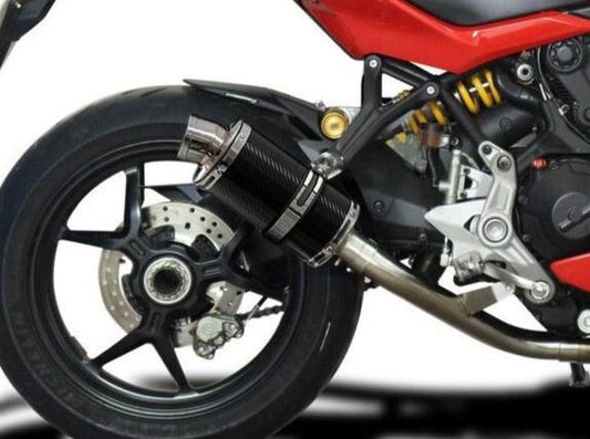 DELKEVIC Ducati Supersport 939 (17/20) De-Cat Slip-on Exhaust DS70 9" Carbon