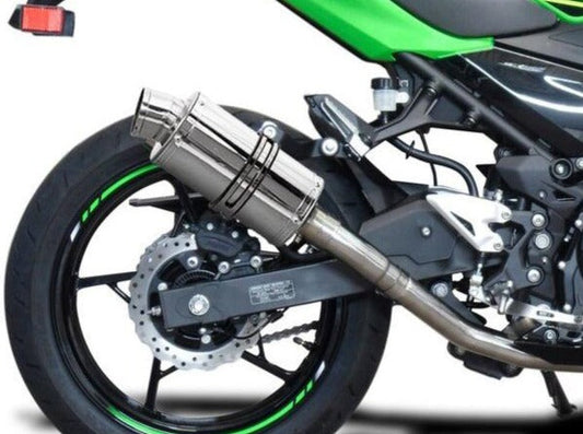 DELKEVIC Kawasaki Ninja 400 / Z400 Full Exhaust System with SS70 9" Silencer