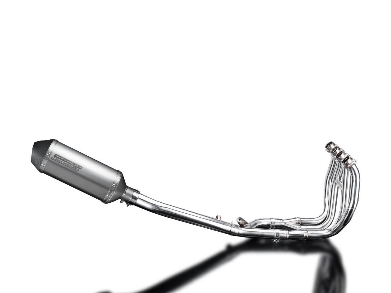 DELKEVIC Suzuki GSXR1300 Hayabusa (99/07) Full 4-1 Exhaust System with 10" X-Oval Titanium Silencer