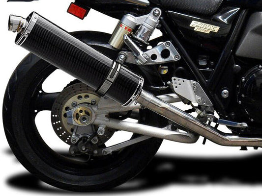 DELKEVIC Kawasaki ZRX1100 / ZRX1200 Full Exhaust System Stubby 18" Carbon