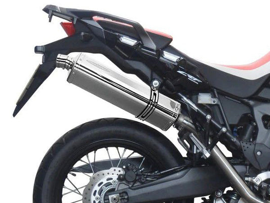 DELKEVIC Honda CRF1000L Africa Twin (16/19) Full 2-1 Exhaust System with Stubby 17" Tri-Oval Silencer