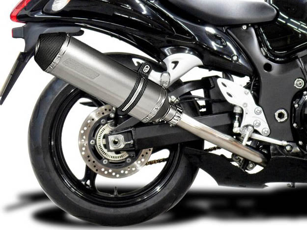 DELKEVIC Suzuki GSXR1300 Hayabusa (08/20) Full 4-1 Exhaust System with 13.5" X-Oval Titanium Silencer