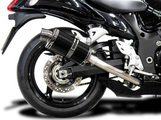 DELKEVIC Suzuki GSXR1300 Hayabusa (08/20) Full De-Cat 4-2 Exhaust System with DS70 9" Carbon Silencers