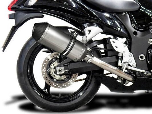 DELKEVIC Suzuki GSXR1300 Hayabusa (08/20) Full De-Cat 4-2 Exhaust System with 10" X-Oval Titanium Silencers