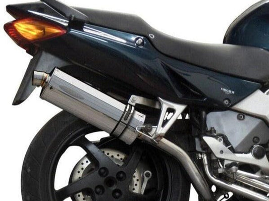 DELKEVIC Honda VFR800 Interceptor (98/01) Full Exhaust System with Stubby 14" Silencer (high level)