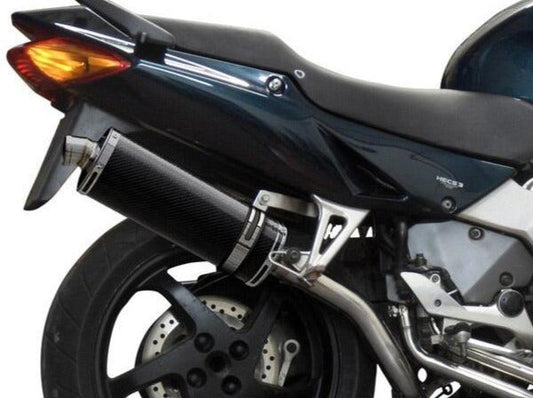 DELKEVIC Honda VFR800 Interceptor (98/01) Full Exhaust System with Stubby 14" Carbon Silencer (high level)