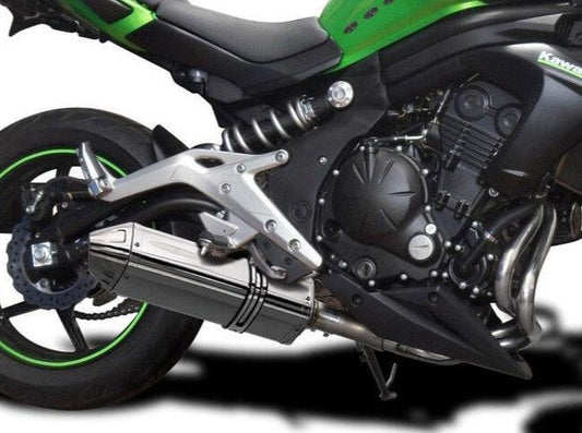 DELKEVIC Kawasaki Ninja 650 / ER-6 Full Exhaust System with 13" Tri-Oval Silencer