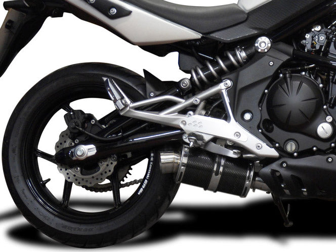 DELKEVIC Kawasaki ER-6N (09/11) Full Exhaust System with DS70 9" Carbon Silencer