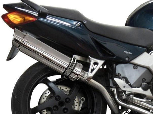DELKEVIC Honda VFR800 Interceptor (98/01) Full Exhaust System with SL10 14" Silencer (high level)