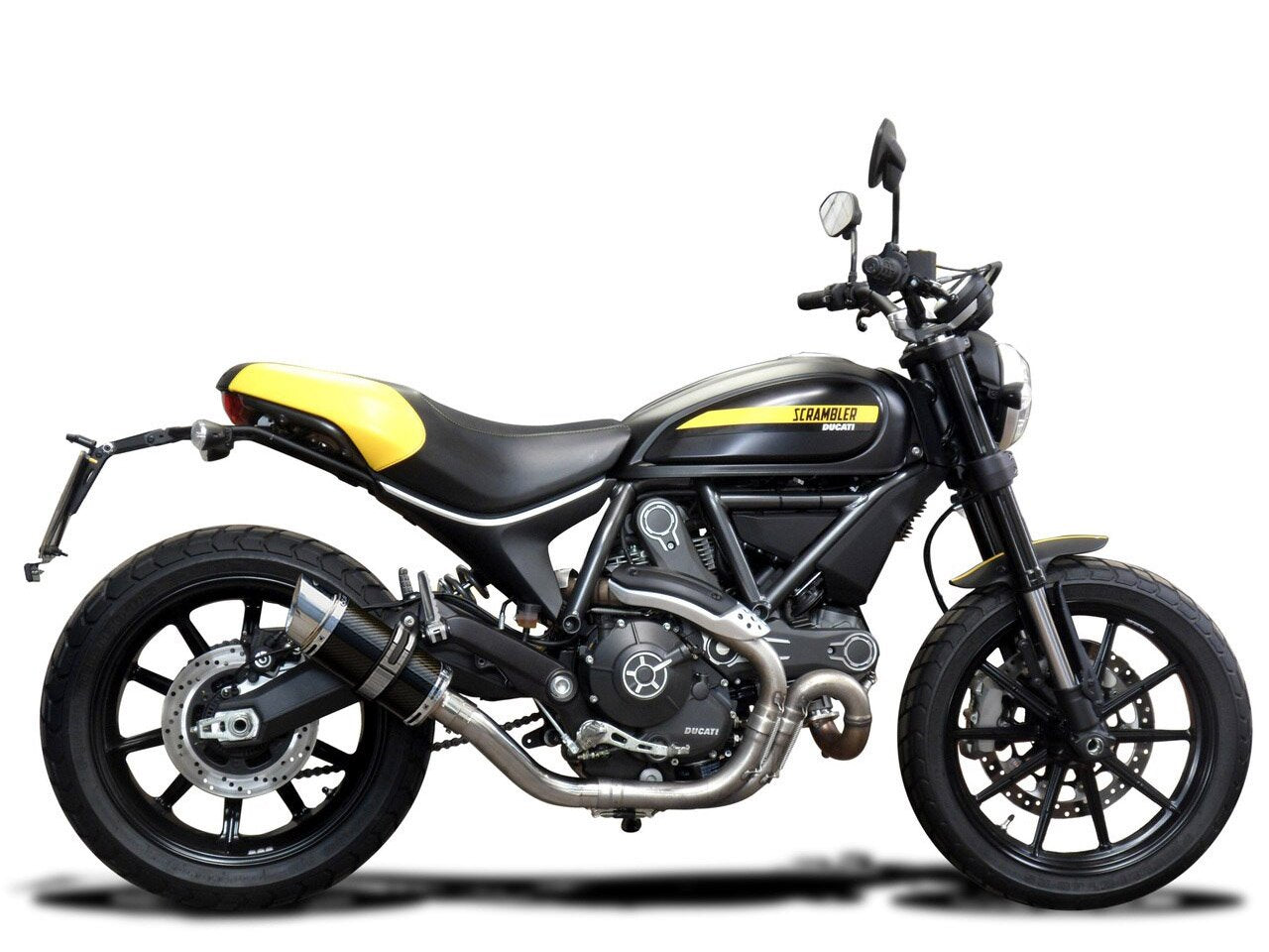 DELKEVIC Ducati Scrambler 800 Slip-on Exhaust Mini 8" Carbon