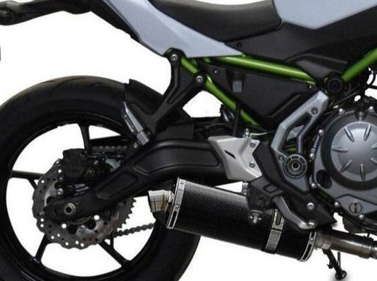 DELKEVIC Kawasaki Z650 Full Exhaust System with Stubby 14" Carbon Silencer