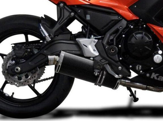 DELKEVIC Kawasaki Ninja 650 (2017 – ) Full Exhaust System Stubby 14" Carbon