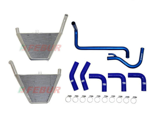 FEBUR Kawasaki Ninja ZX-6R (09/18) Additional Racing Water Radiator (With silicon hoses)