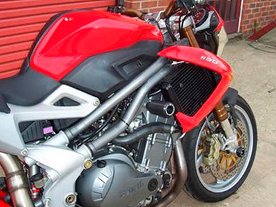 CP0152 - R&G RACING Benelli TNT 1130 Cafe Racer Frame Crash Protection Sliders "Classic"