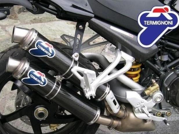 Ducati Monster S4R/S4RS Dual Carbon Slip-on Silencers by TERMIGNONI